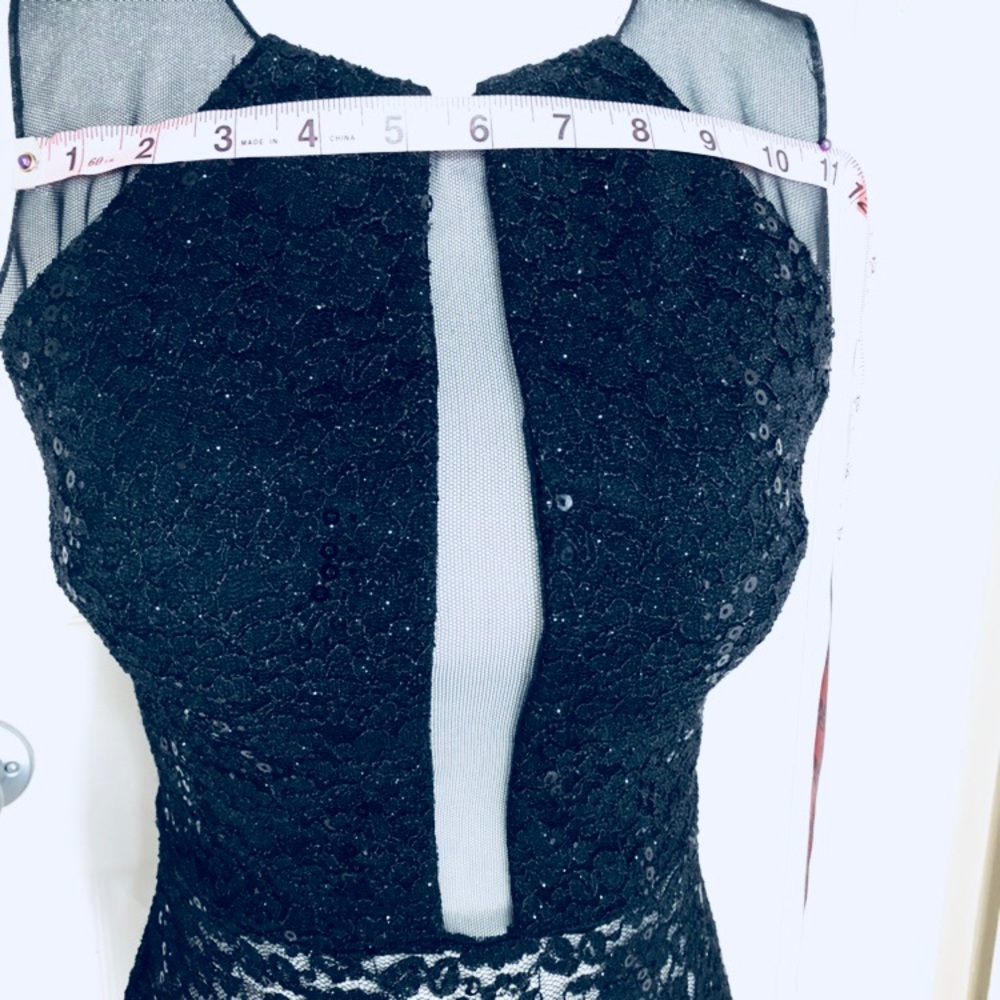 🔥Black Sheer Sequined Dress Sexy - Picture 4 of 7